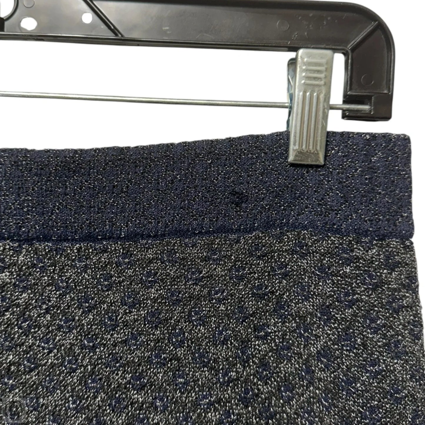 Amanda Metallic Knit Mini Skirt By Rag And Bone In Blue & Grey, Size: M
