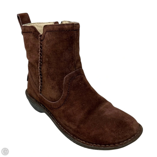 Neevah Boots Designer By Ugg In Brown, Size: 6