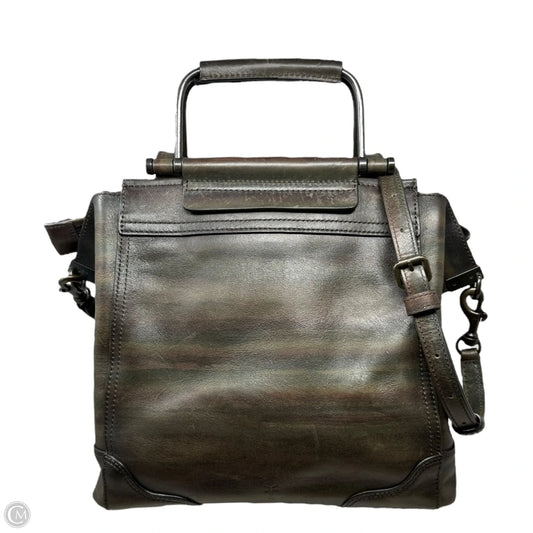 Charlie Multi-Handle Tote Designer By Frye In Dark Multi Ombre Stripe, Size: Large