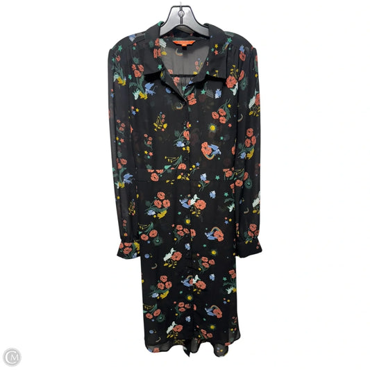 Wizard of Oz Dress Casual Midi By Modcloth In Floral Print, Size: Xl