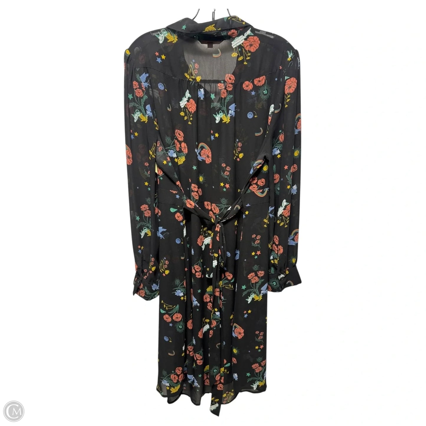 Wizard of Oz Dress Casual Midi By Modcloth In Floral Print, Size: Xl