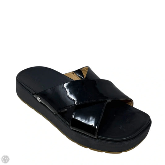 Emily Crisscross Sandals Designer By Ugg In Black, Size: 9