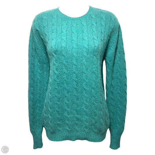 Sweater Cashmere By Clothes Mentor In Green, Size: M