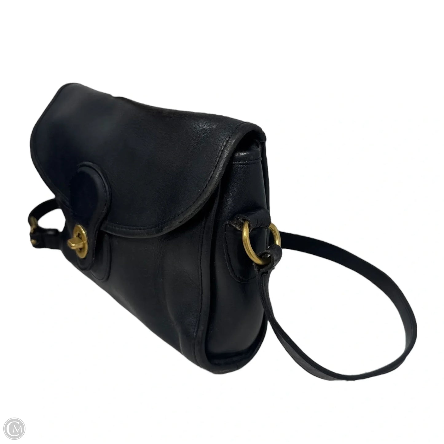 AS IS Vintage Leather Crossbody Handbag Designer By Coach, Size: Small