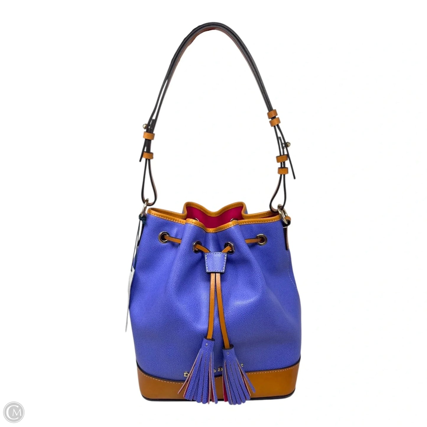 Drawstring Bucket Handbag Designer By Dooney And Bourke, Size: Large
