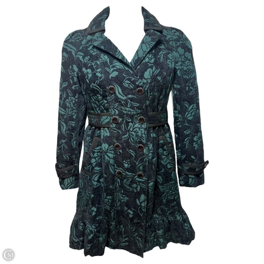 Jacquard Coat By Elevenses In Teal, Size: 8