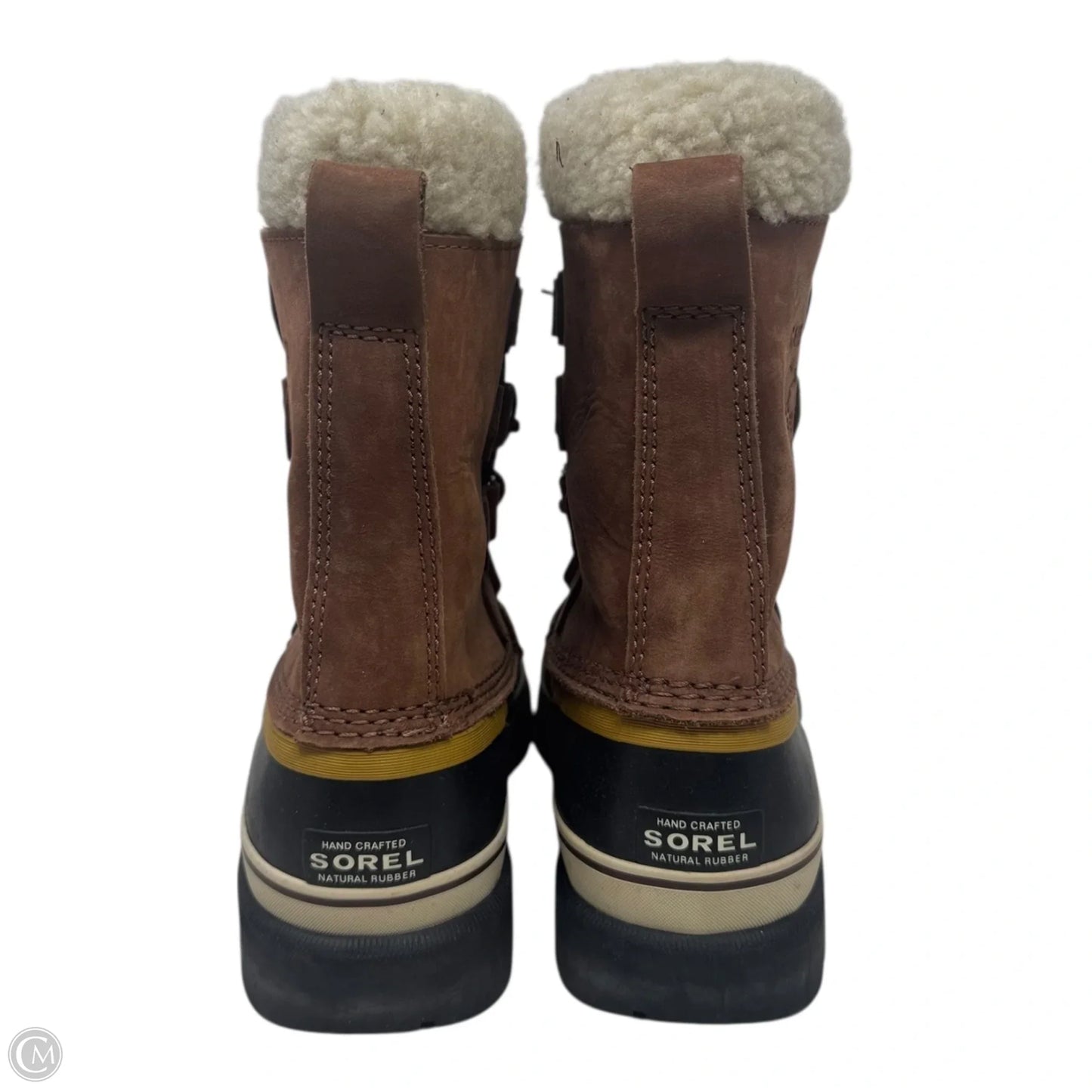 Boots Snow By Sorel In Black & Tan, Size: 6