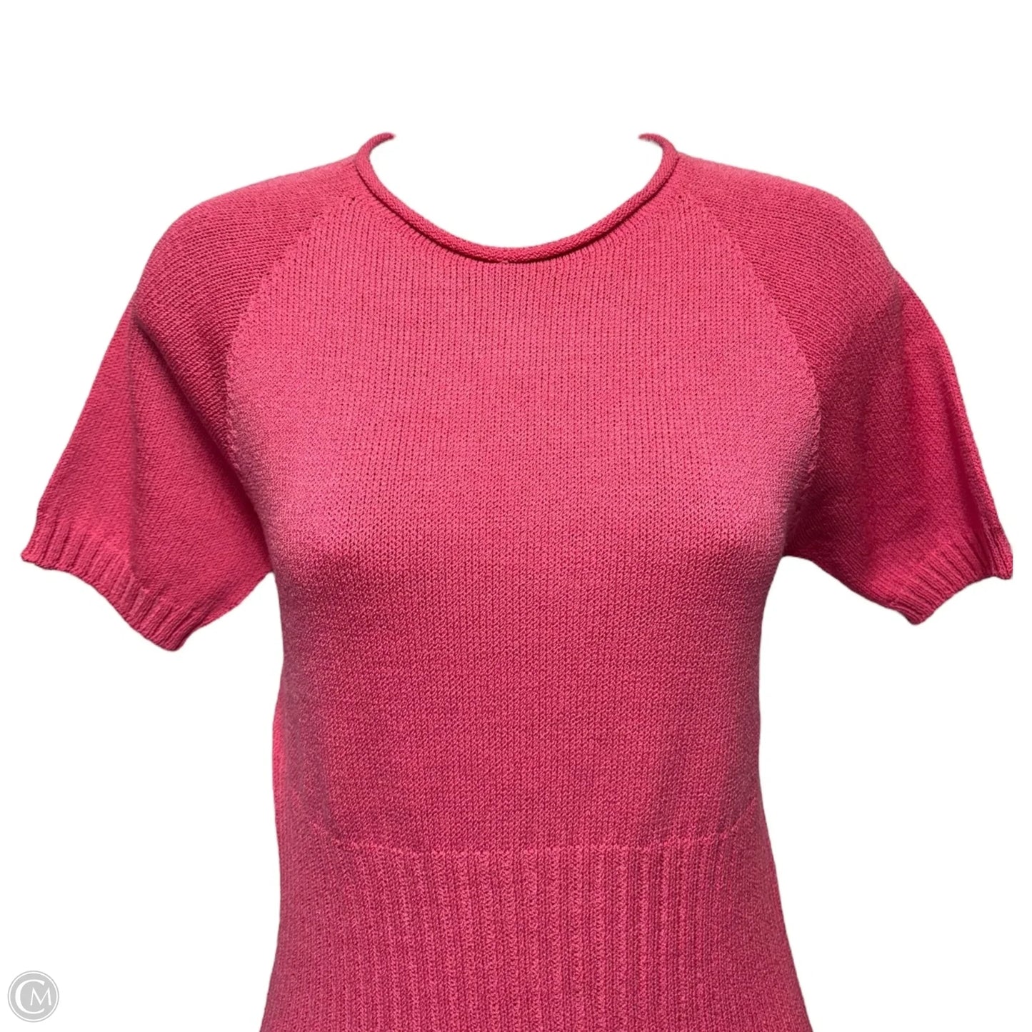 Knit Dress Midi By St John Sport In Pink, Size: S