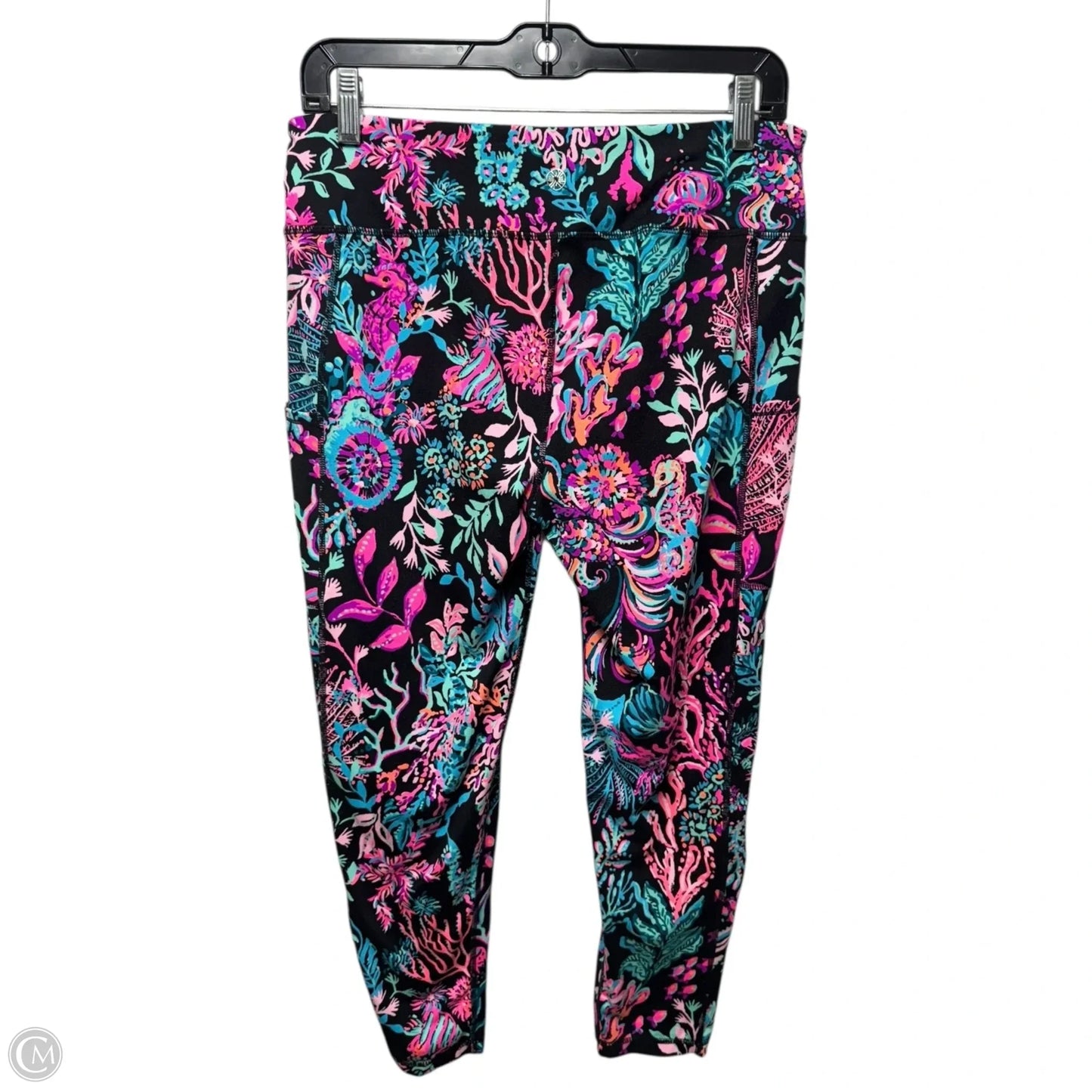 Athletic Leggings Designer By Luxletic Lilly Pulitzer In Multi-colored, Size: L