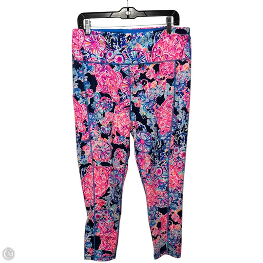 Athletic Leggings Designer By Luxletic Lilly Pulitzer In Multi-colored, Size: Xl