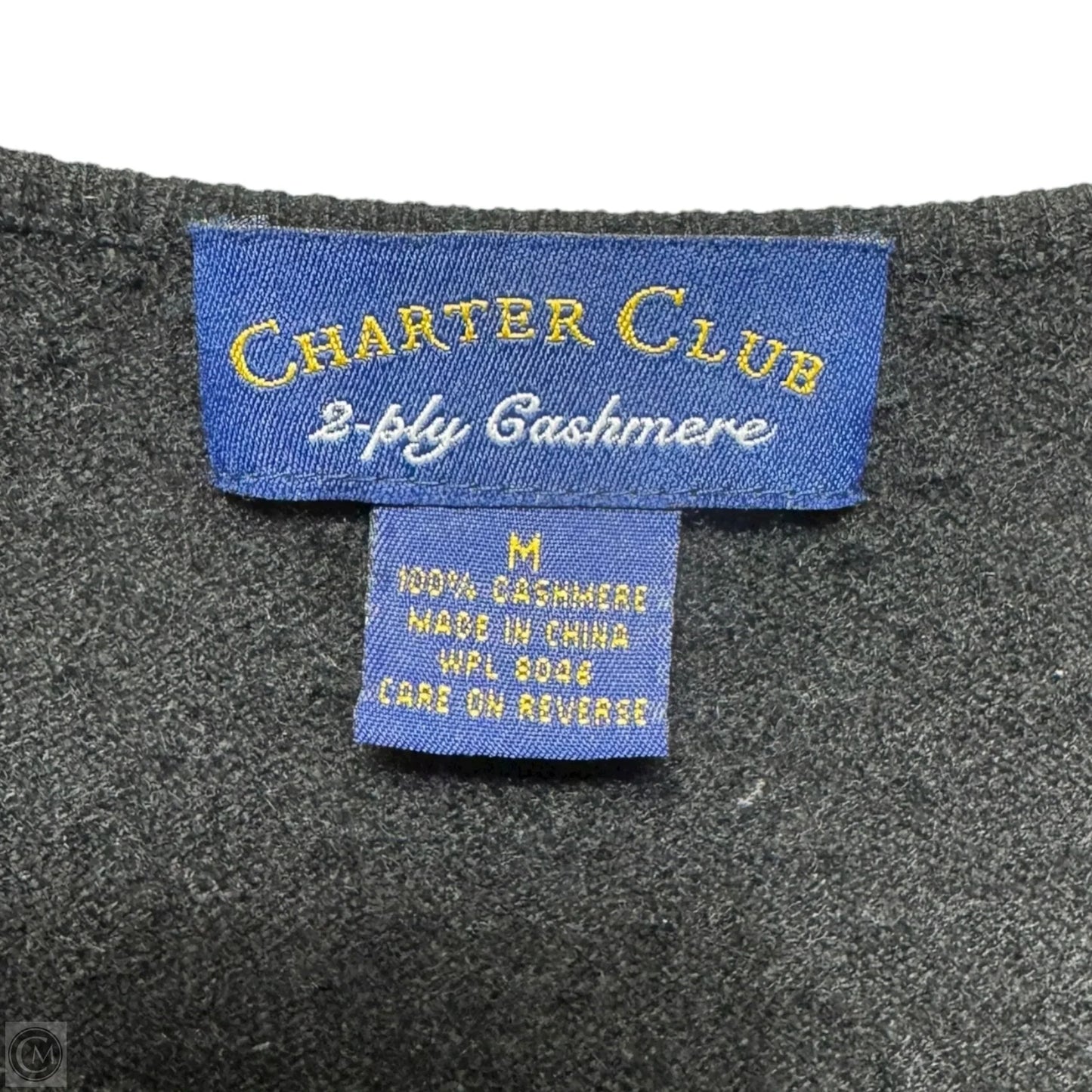 Sweater Cashmere By Charter Club In Black, Size: M