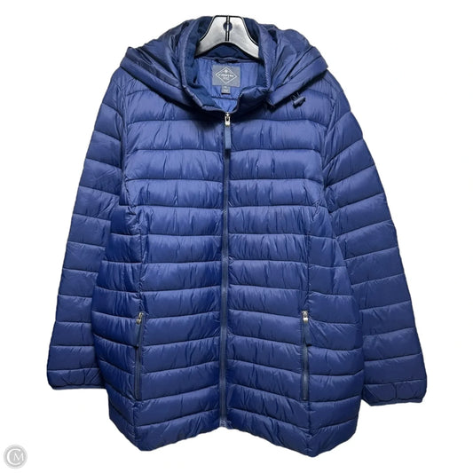 Jacket Puffer & Quilted By St Johns Bay In Navy, Size: 1x
