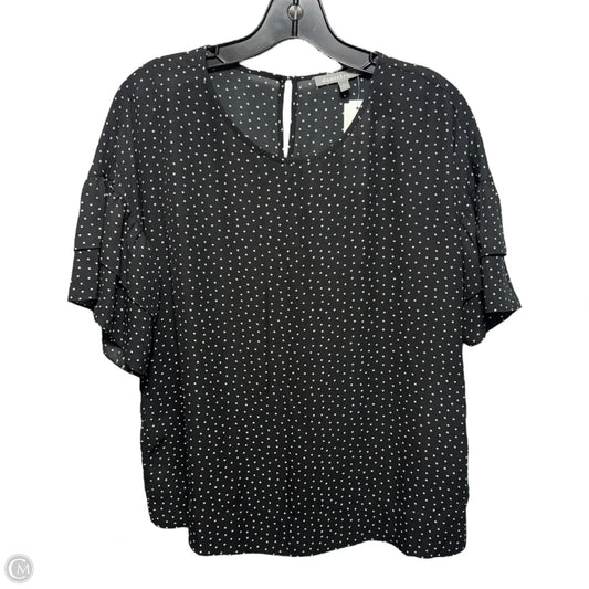 Top Short Sleeve By Daniel Rainn In Polkadot Pattern, Size: S