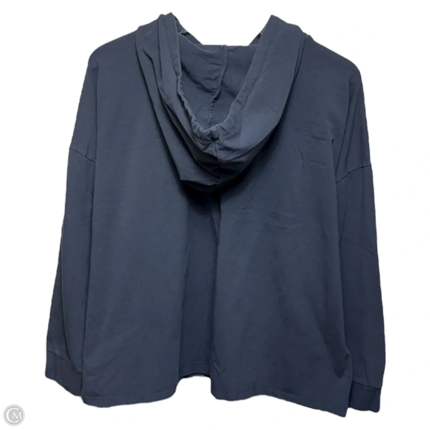 Sweatshirt Hoodie By Eileen Fisher In Navy, Size: Xl