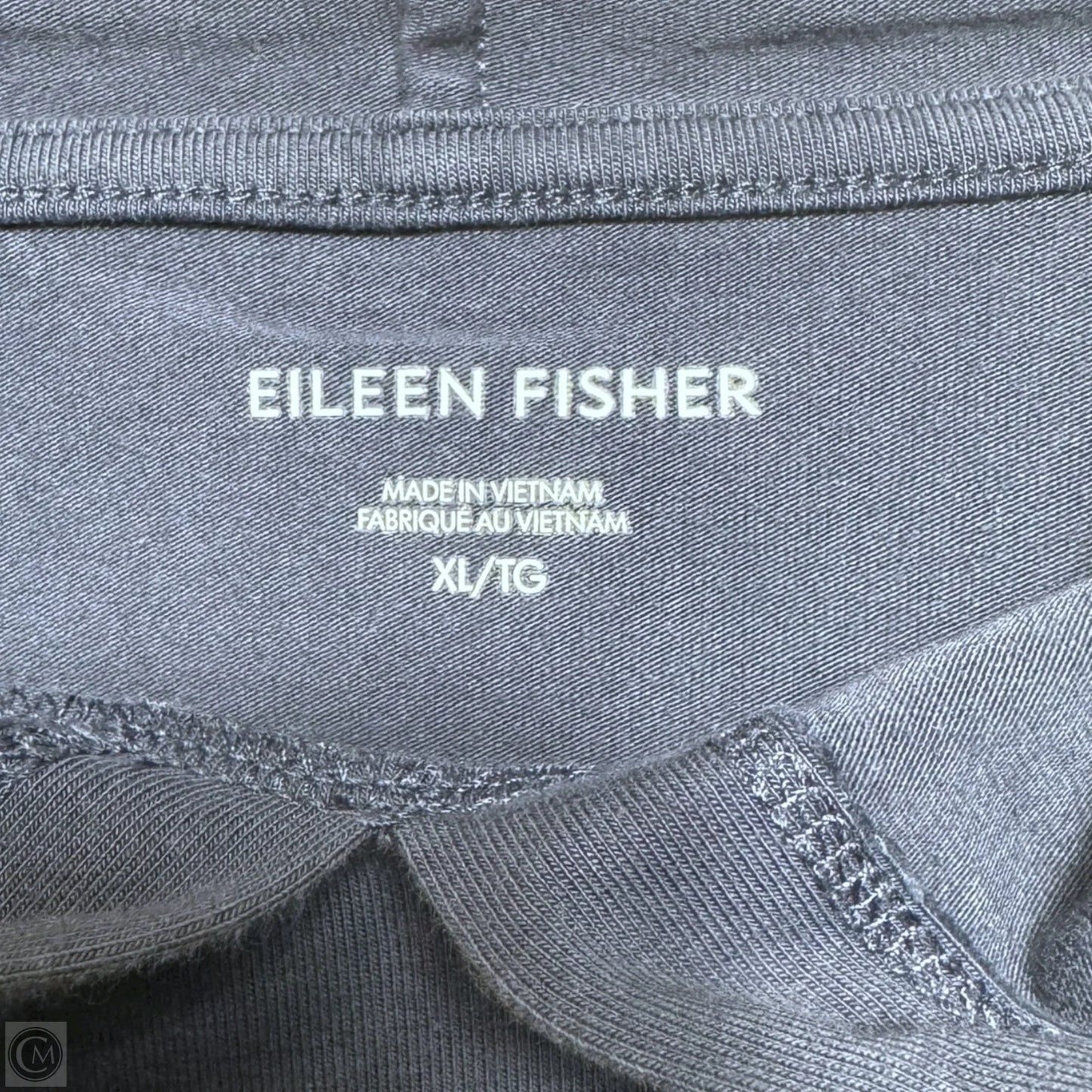 Sweatshirt Hoodie By Eileen Fisher In Navy, Size: Xl