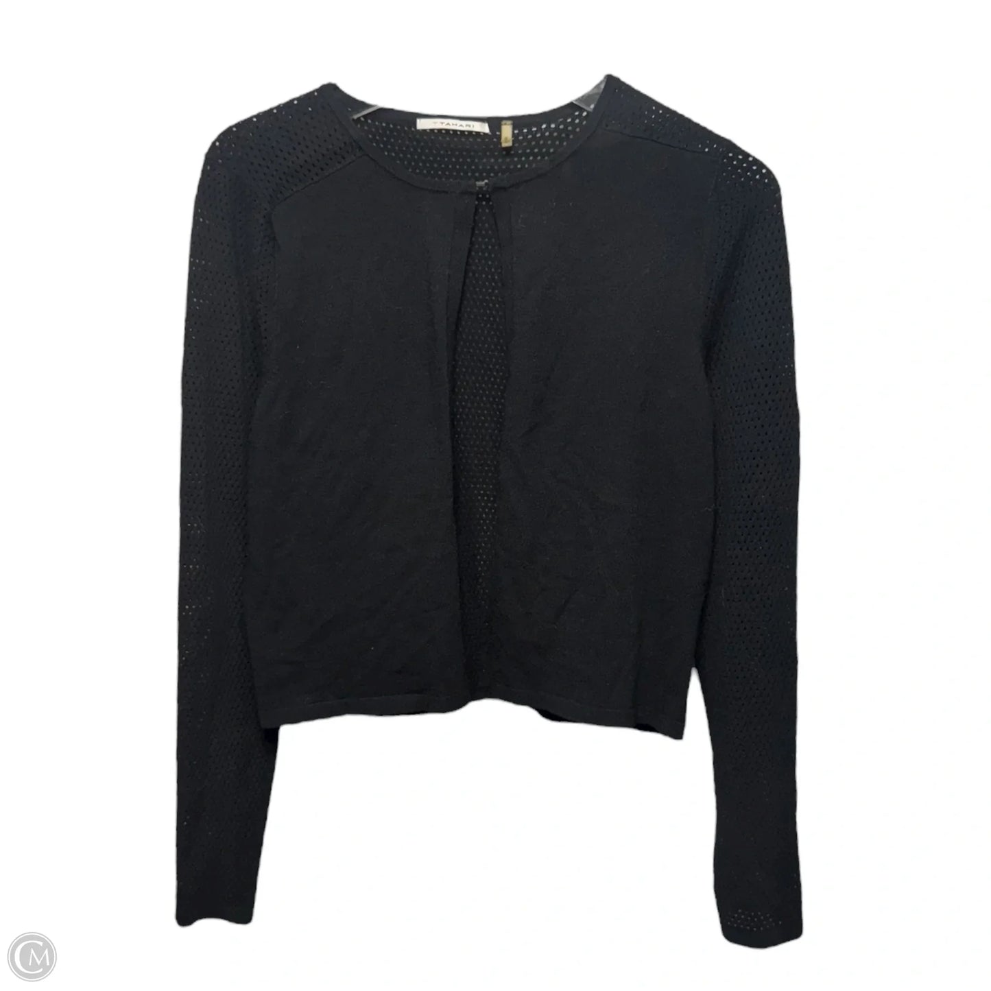 Sweater Cardigan By Tahari In Black, Size: M