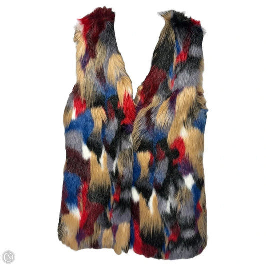 Faux Fur Vest By Gianni Bini In Multi-colored, Size: XS