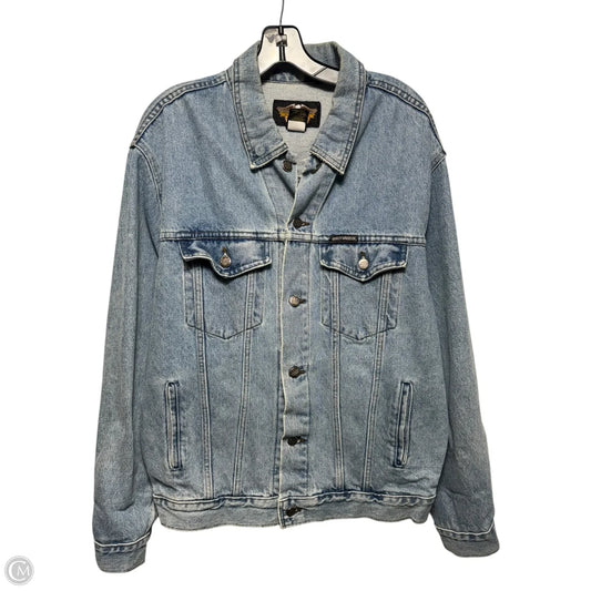 Jacket Denim By Harley Davidson In Blue, Size: L