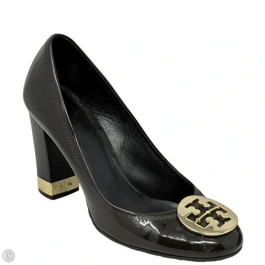 Maddie Patent Leather Pumps Designer By Tory Burch In Brown, Size: 8
