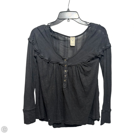 Down Under Henley Top By We The Free In Black, Size: Xs