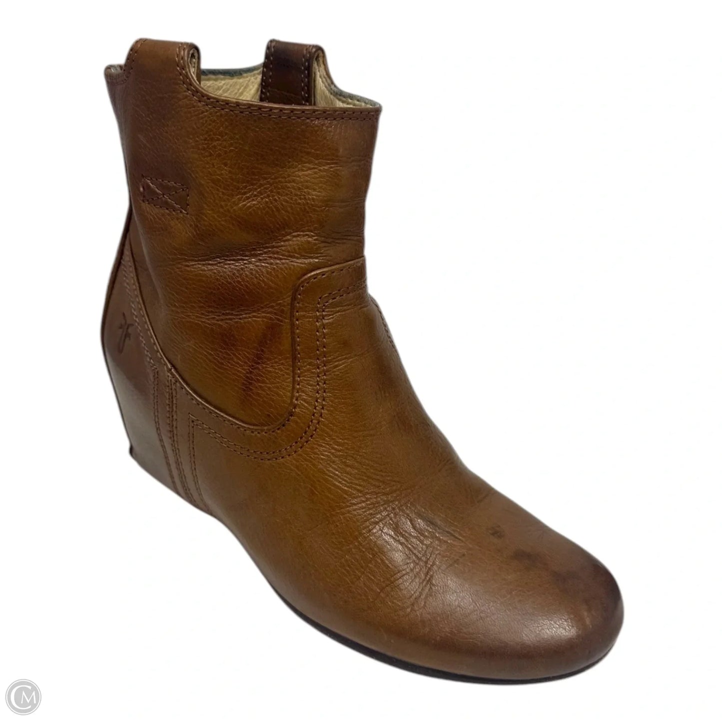 Carson Wedge Boots Ankle By Frye In Brown, Size: 5.5