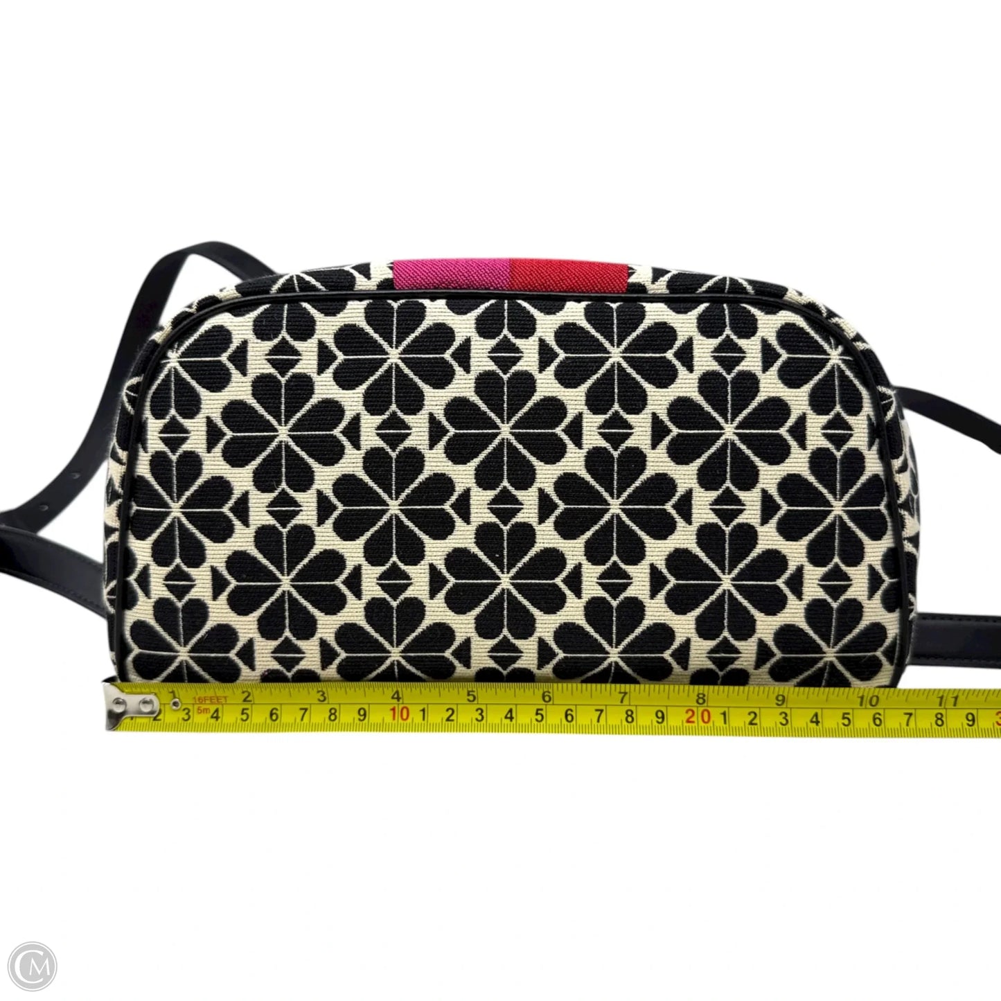 Spade Flower Jacquard Stripe Sinch Flap Backpack Designer By Kate Spade, Size: Medium