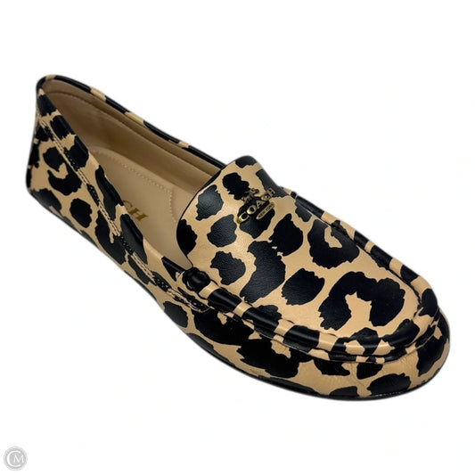 Marley Driver Loafers With Leopard Print Designer By Coach In Animal Print, Size: 6.5