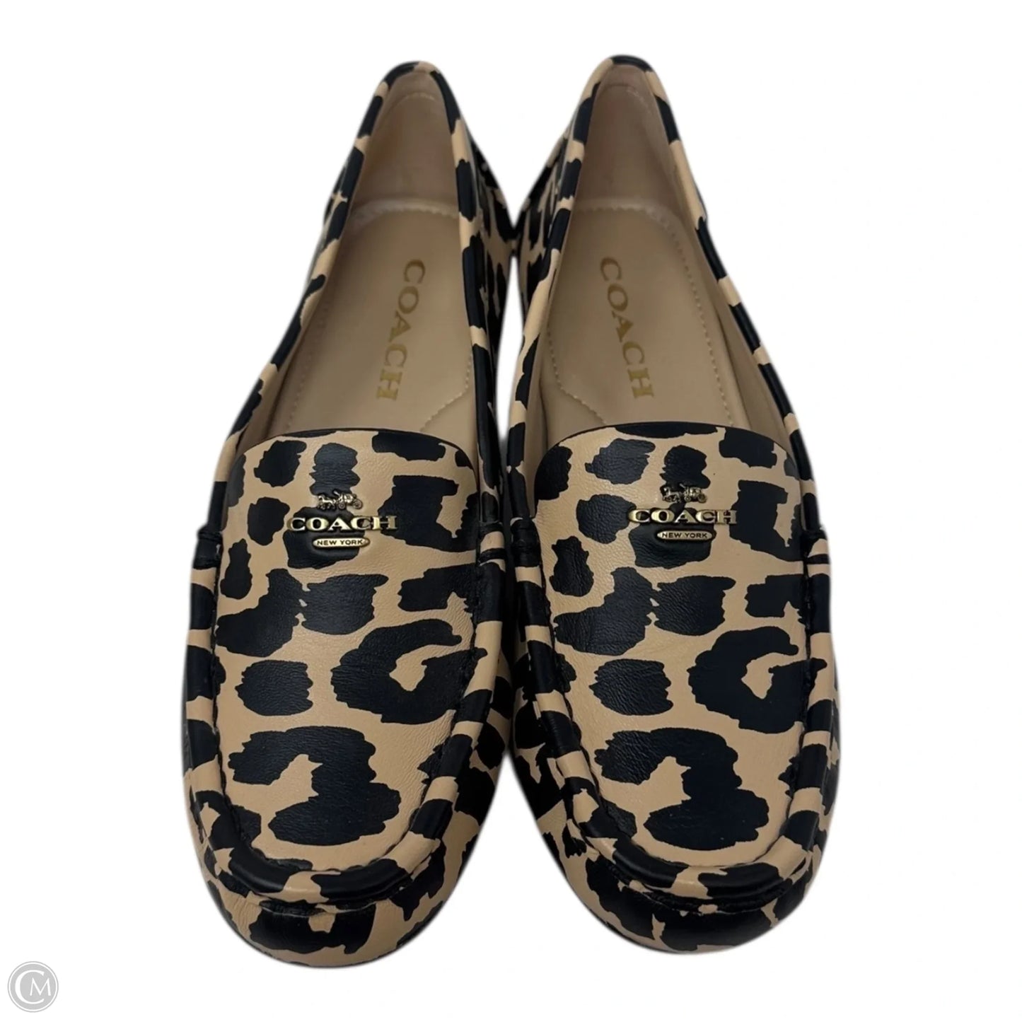 Marley Driver Loafers With Leopard Print Designer By Coach In Animal Print, Size: 6.5