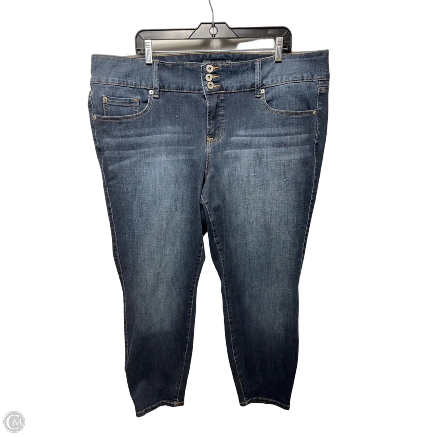 Jeans Slim By Torrid In Blue Denim, Size: 22