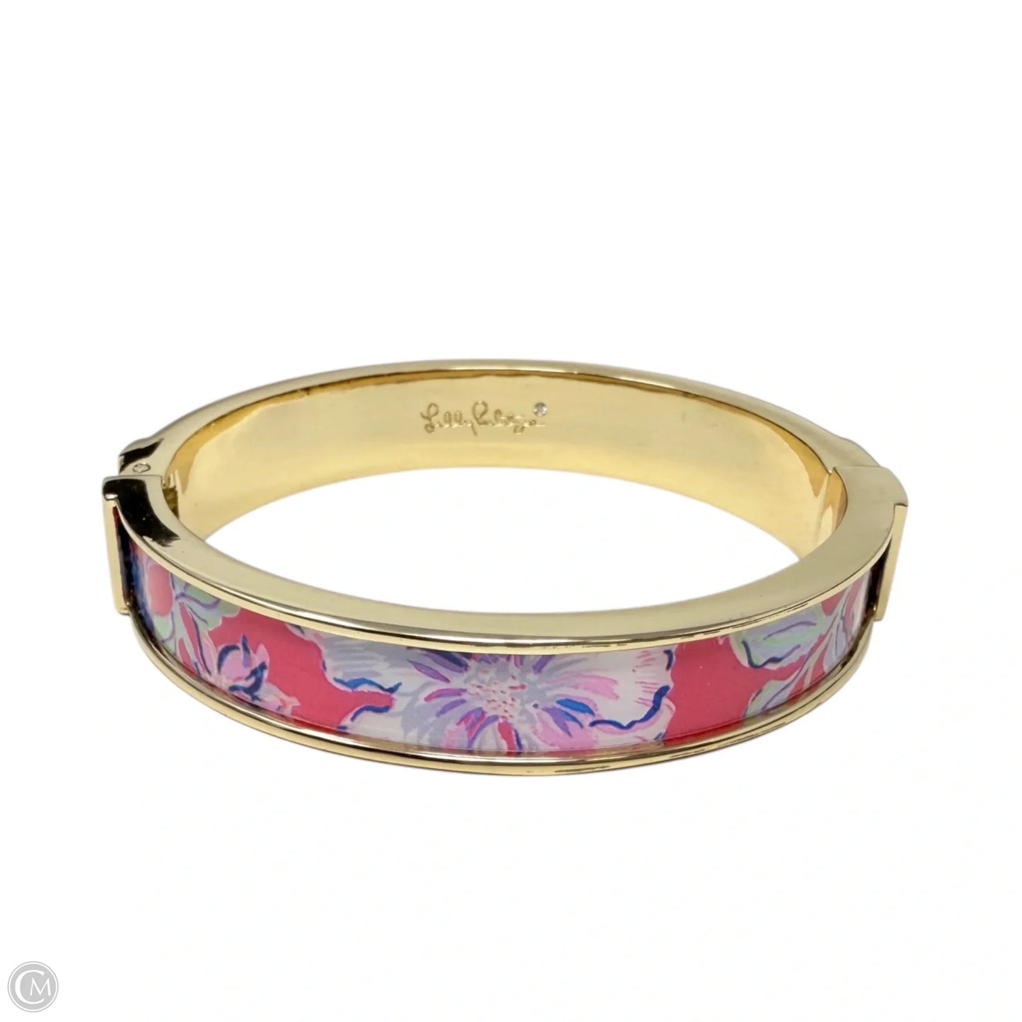 Floral Hinged Bracelet In Pink Isle Designer By Lilly Pulitzer