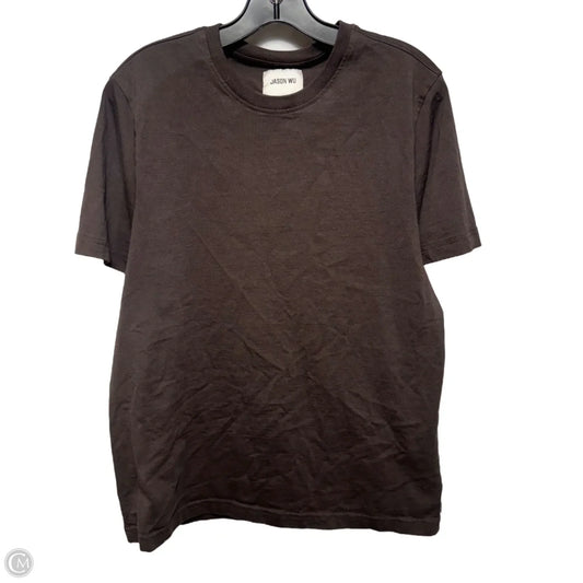 Top Short Sleeve Designer By Jason Wu In Brown, Size: Xl