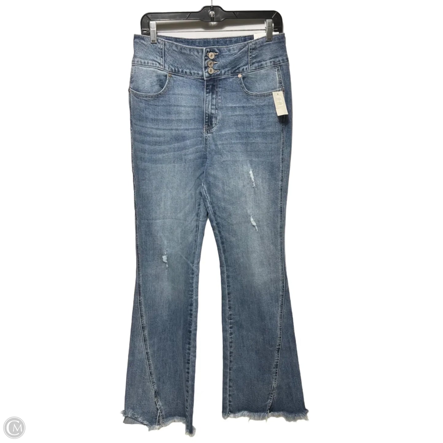 Jeans Flared By Maurices In Blue Denim, Size: 8