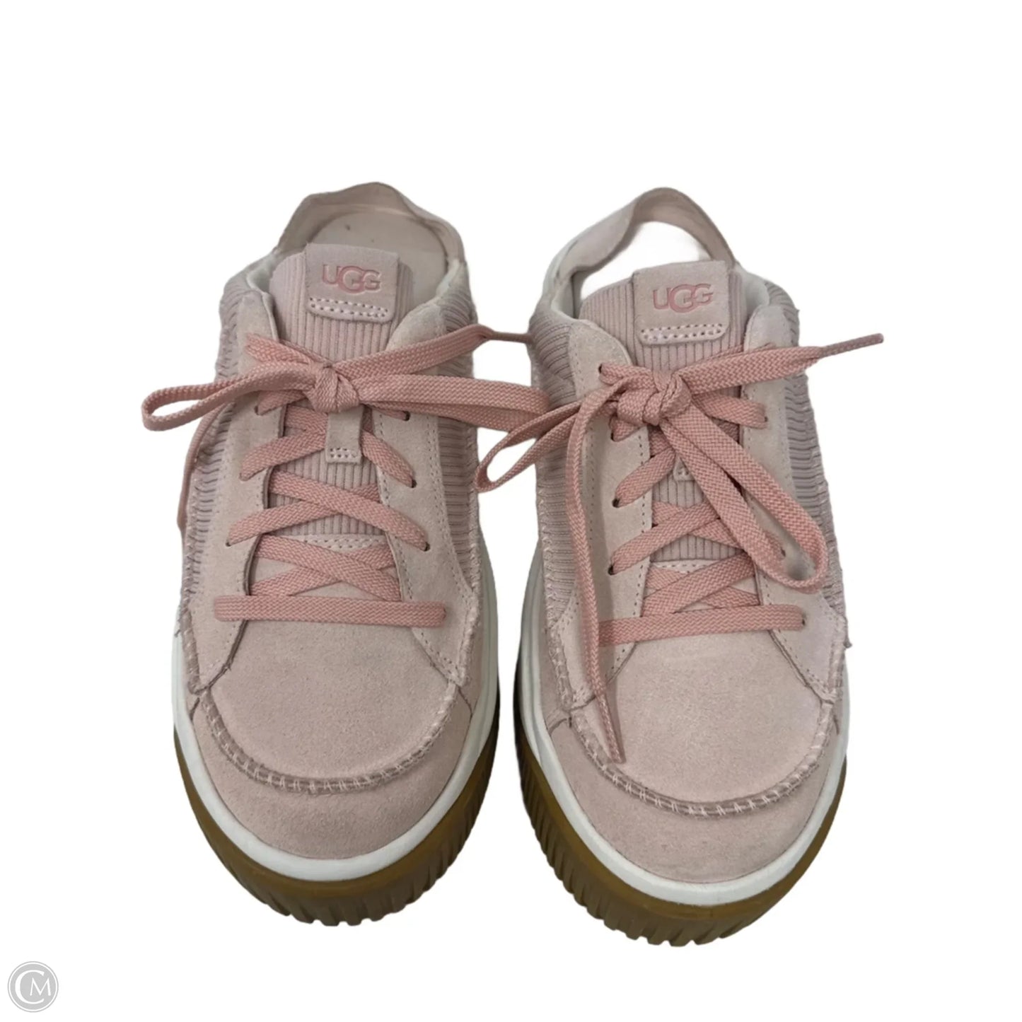 EZ Duzzit Platform Mule Shoes Designer By Ugg In Pink, Size: 9