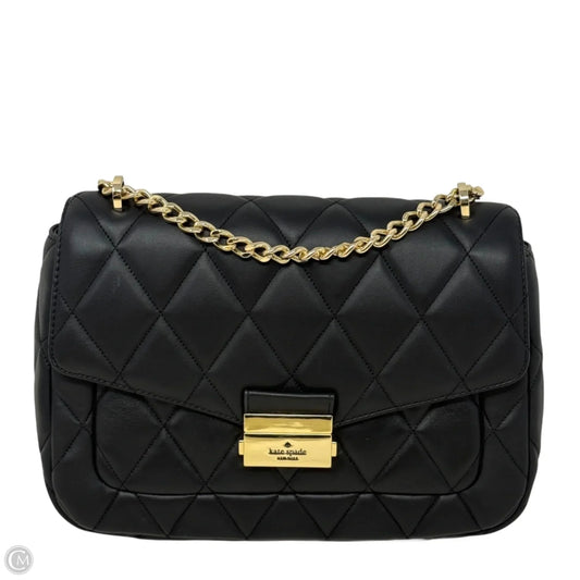 Carey Smooth Quilted Leather Flap Shoulder Bag Designer By Kate Spade, Size: Medium