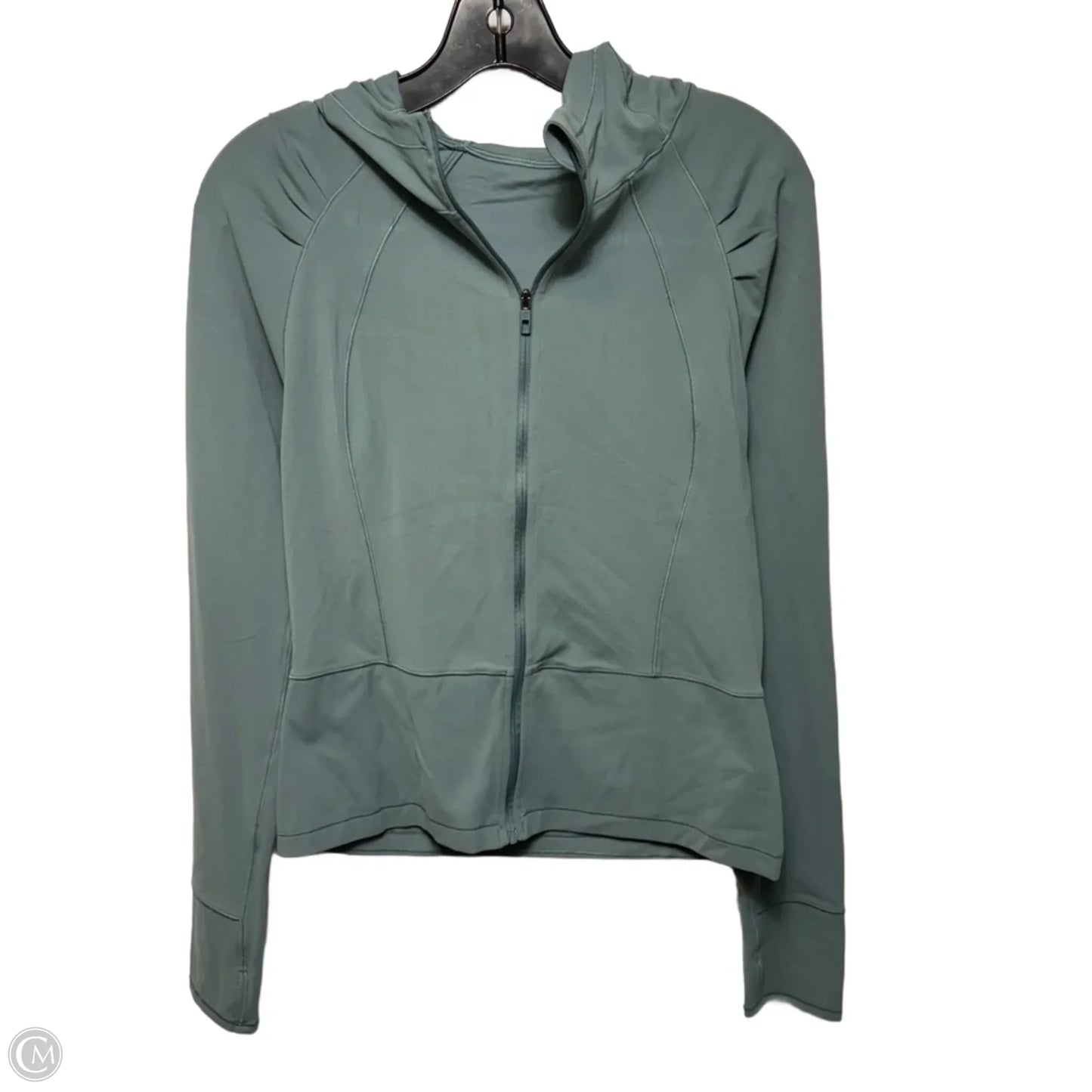 Athletic Jacket By Lululemon In Green, Size: 10