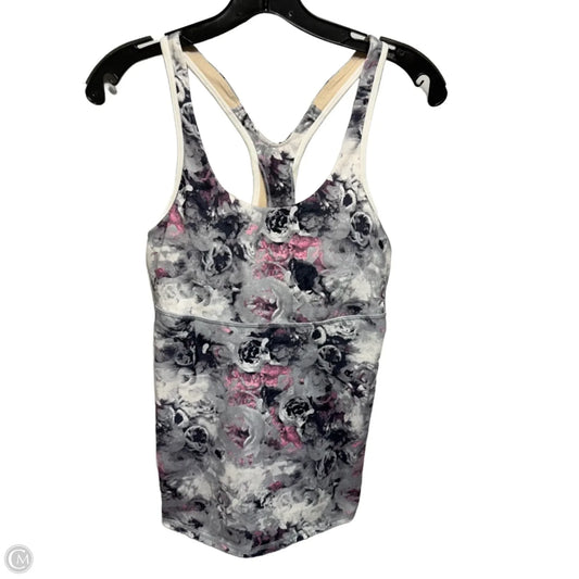 Athletic Tank Top By Lululemon In Floral Print, Size: 10