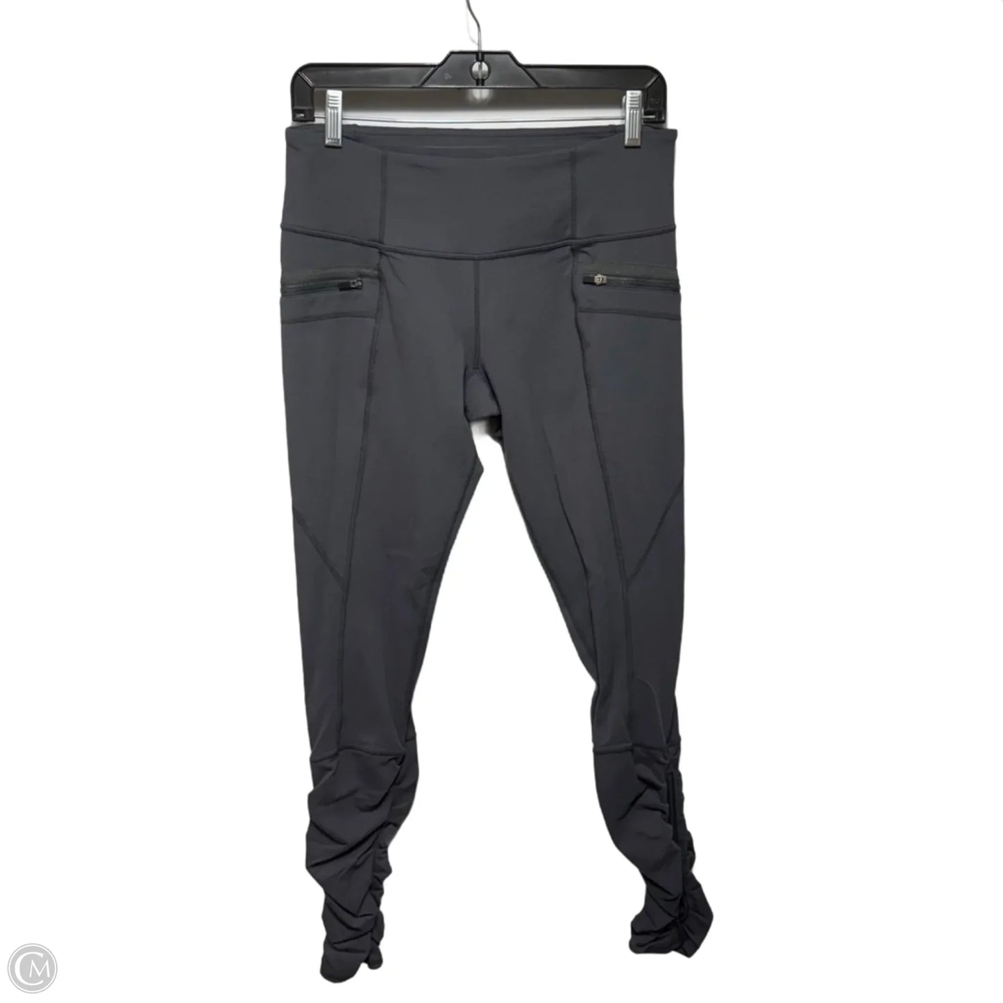 Athletic Leggings By Lululemon In Grey, Size: 10