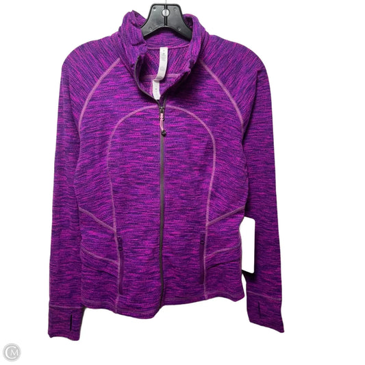 Hustle In Your Bustle Athletic Jacket By Lululemon In Purple, Size: 10