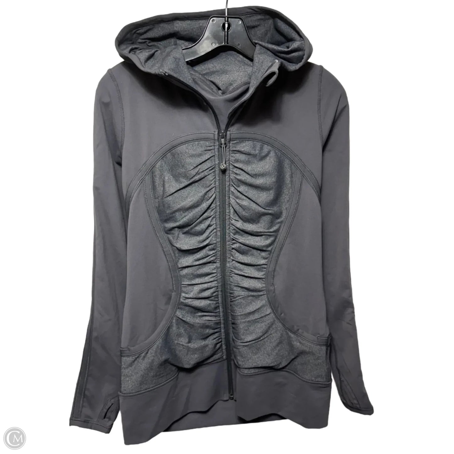 Athletic Jacket By Lululemon In Grey, Size: 10