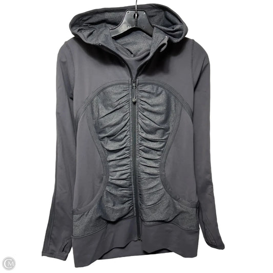 Athletic Jacket By Lululemon In Grey, Size: 10