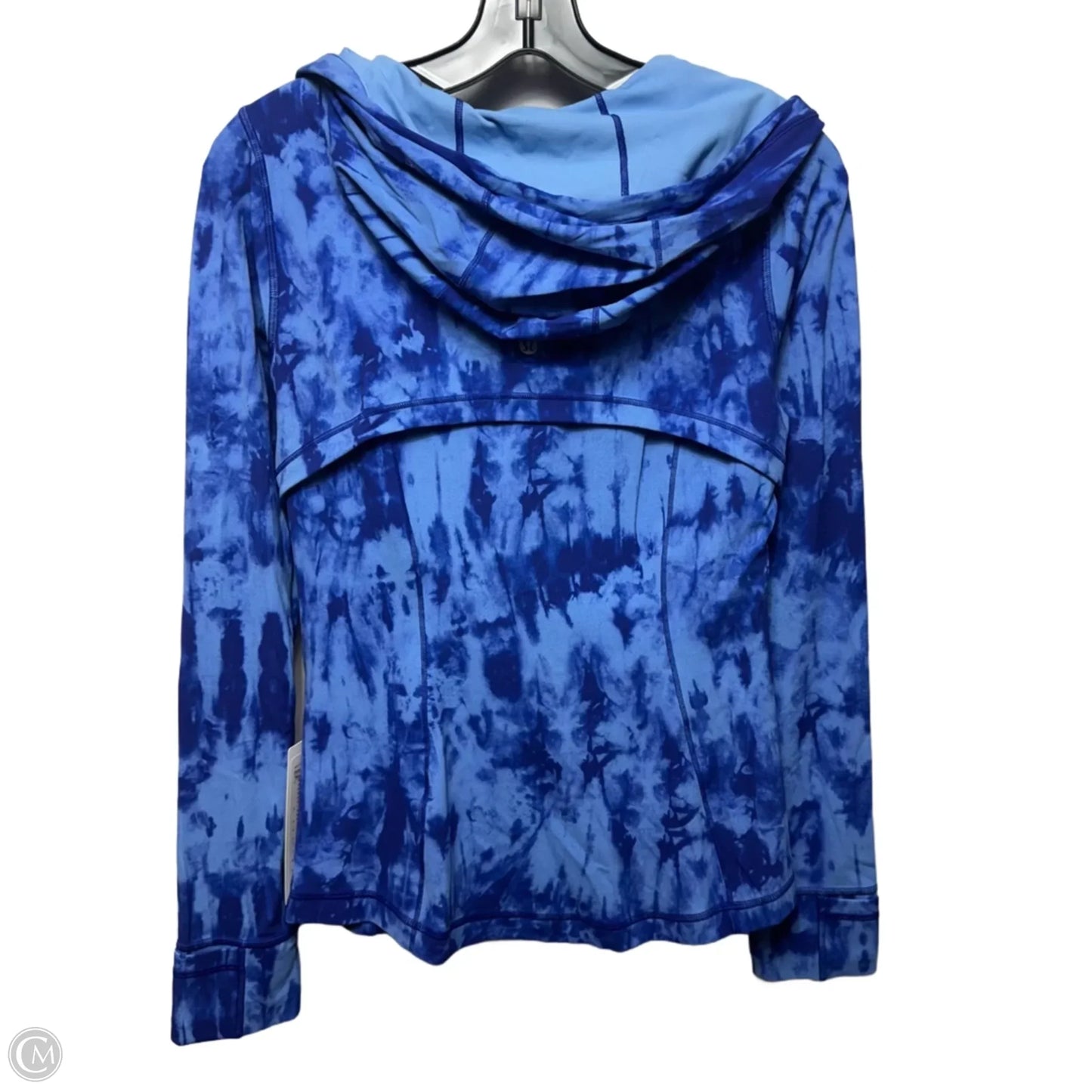 Hooded Define Athletic Jacket By Lululemon In Blue, Size: 10