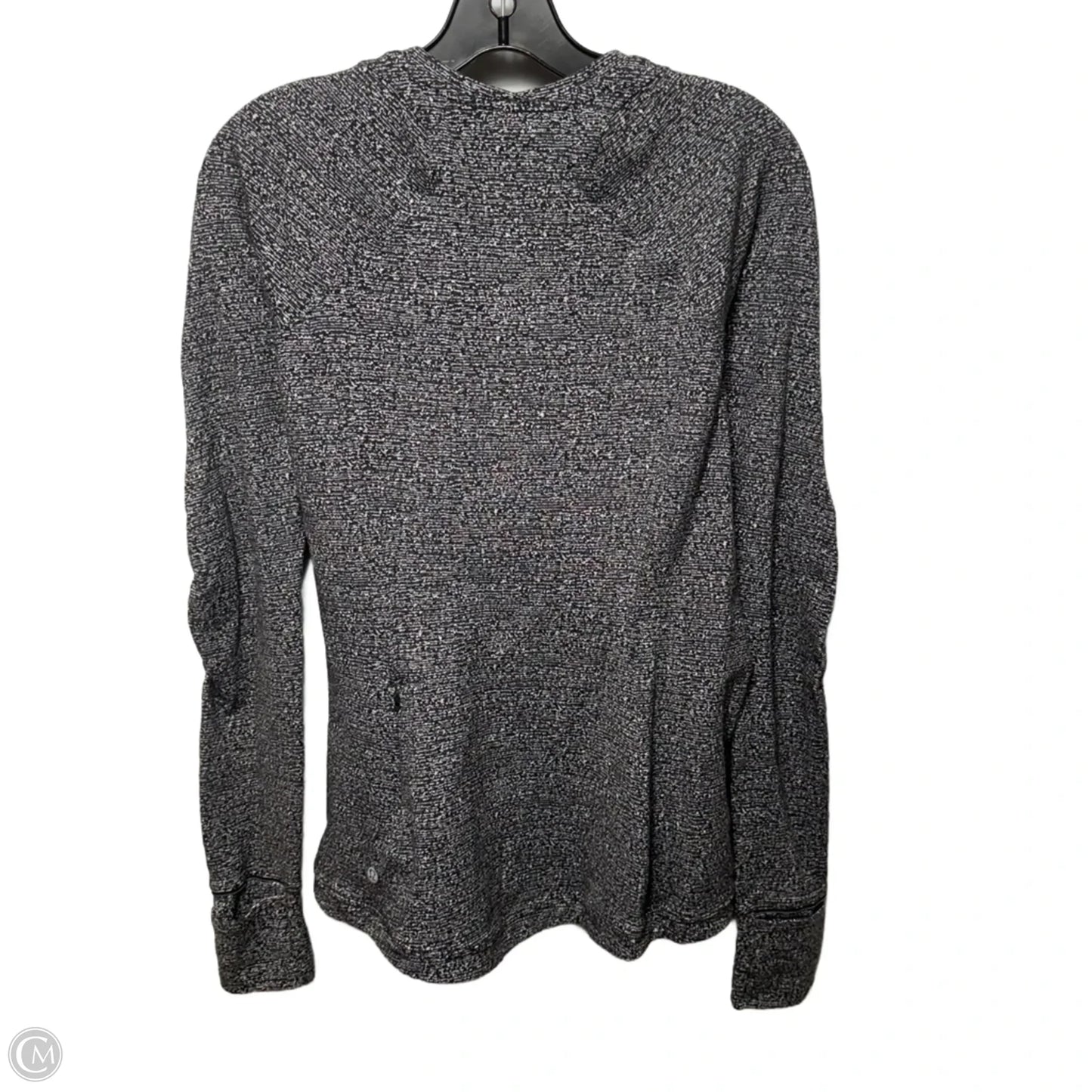 Runderful Athletic Top Long Sleeve Crewneck By Lululemon In Black & White, Size: 10