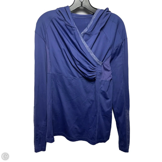Athletic Top Long Sleeve Hoodie By Lululemon In Purple, Size: M