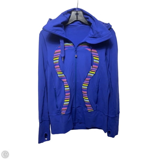 Hooded Athletic Jacket By Lululemon In Multi-colored, Size: 8
