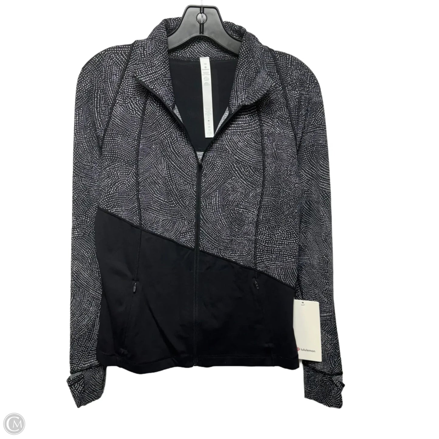 Define Athletic Jacket By Lululemon In Black & White, Size: 10