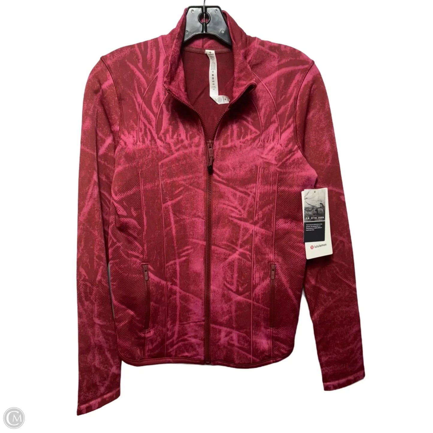 Ebb to Street Athletic Jacket By Lululemon In Pink & Red, Size: 10