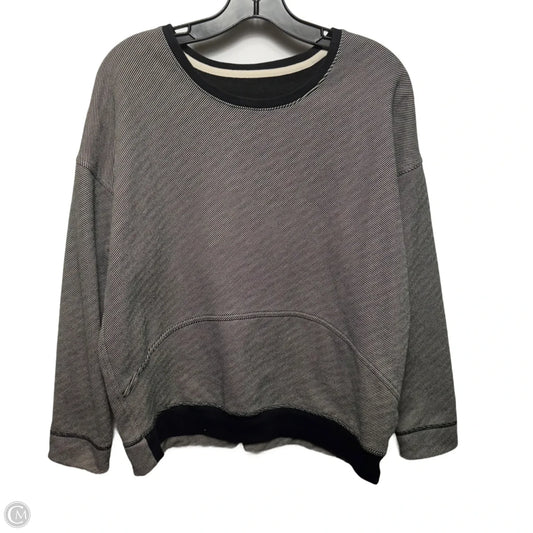 Athletic Sweatshirt Crewneck By Lululemon In Striped Pattern, Size: 8