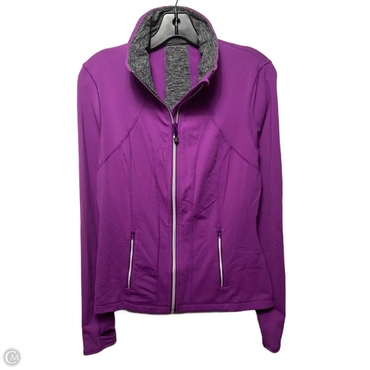 Athletic Jacket By Lululemon In Purple, Size: 10