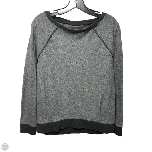 Athletic Sweatshirt Crewneck By Lululemon In Grey, Size: M