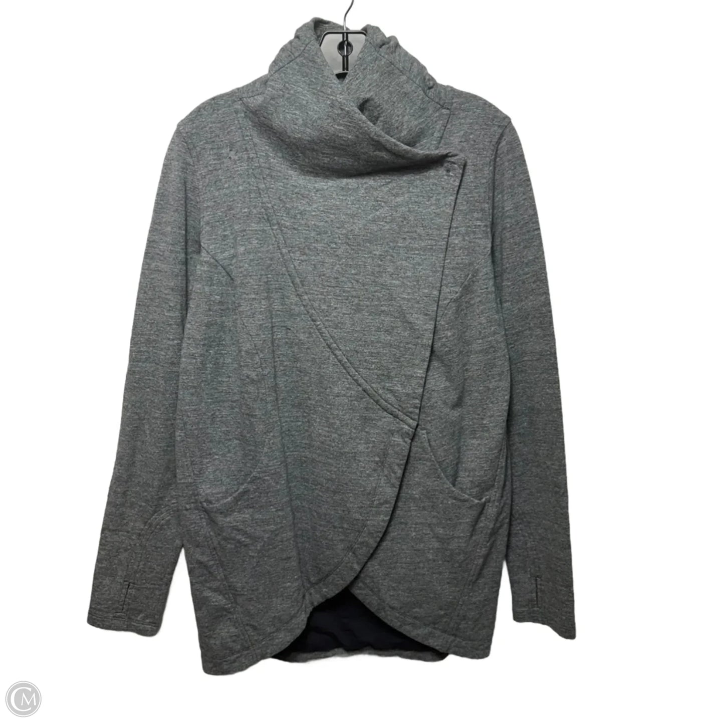 Athletic Jacket By Lululemon In Grey, Size: 8